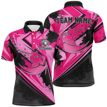 Custom Pink Camo Golf Shirt Gift for Men Men's Polo Shirt S-5XL