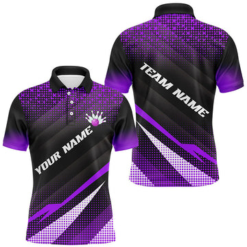 Purple Bowling Custom Men Polo Shirt S-5XL
