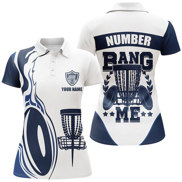 Custom Fire Disc Golf Shirts Personalized Women's Polo Shirts S-5XL