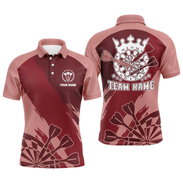 Personalized Red Dart Polo Shirt Custom Cool Shirt Men's Polo Shirt S-5XL