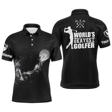 Personalized Black and White Golf Shirt Cool Gift Men's Polo Shirt S-5XL