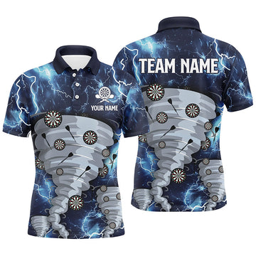 Blue Thunder Lightning Darts Custom Storm Dart Polo Shirt S-5XL Men's Polo Shirt