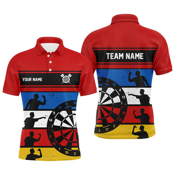 Custom Colorful Retro Personalized Darts Jersey for Men Men's Polo Shirt S-5XL