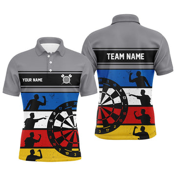 Custom Retro Colorful Personalized Darts Jersey for Men Men's Polo Shirt S-5XL