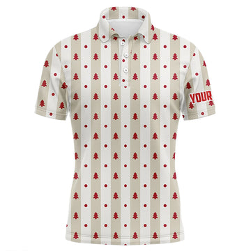 Christmas Tree Vintage Golf Outfit Custom Mens Polo Shirt S-5XL