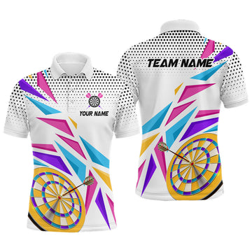 Custom Colorful Darts Shirt for Men Team Jerseys Men's Polo Shirt S-5XL