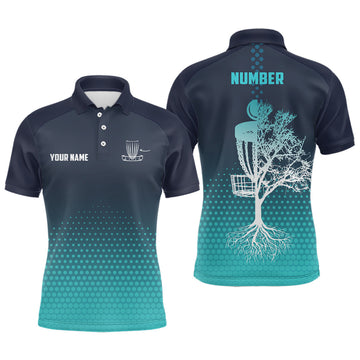Personalized Disc Golf Basket Hive Custom Number Shirt Men's Polo Shirt S-5XL