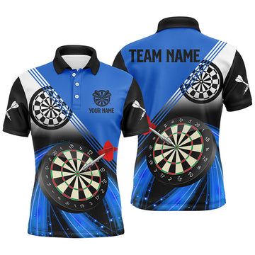 Custom Dart Team Jersey Blue Darts Shirt Men's Polo Shirt S-5XL