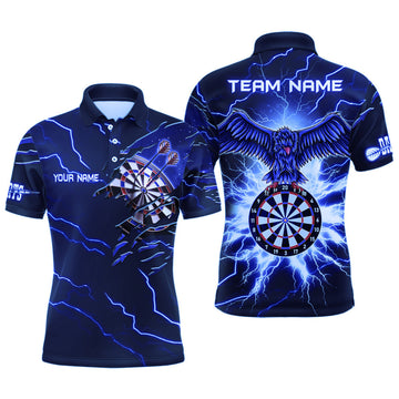 Personalized Thunder Blue Eagle Dart Shirt for Men Men's Polo Shirt S-5XL