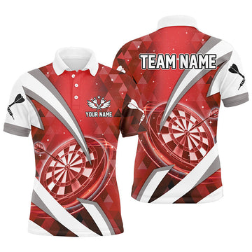 Personalized Red Darts Board Polo Shirt Men's Polo Shirt S-5XL