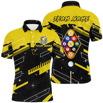 Personalized 9 Ball Pool Billiard Jersey Custom Team Men's Polo Shirt S-5XL