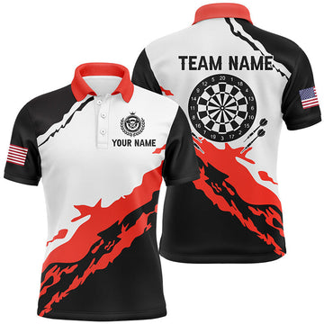 Personalized 3D Billiard Balls Polo Shirt Custom Name Men's Polo Shirt S-5XL