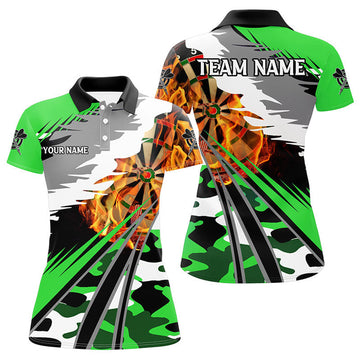 Custom Dart for Personalized 3D Dart Board Fire Attire Women's Polo Shirts S-5XL