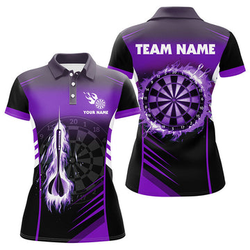 Custom Personalized Fire Arrow Dart Polo Shirts for Women S-5XL