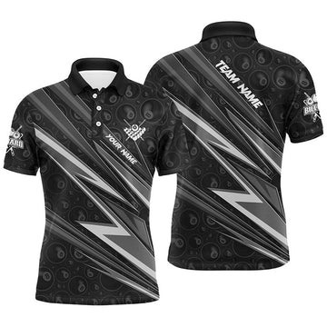 Personalized Name Billiard Jersey Custom Pool Team Men's Polo Shirt S-5XL