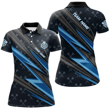Custom Personalized Blue Darts for Women League Shirts Women's Polo Shirts S-5XL