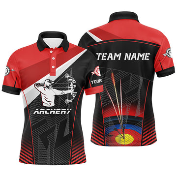 Archery Target Personalized 3D Custom Team Jerseys Men's Polo Shirt S-5XL