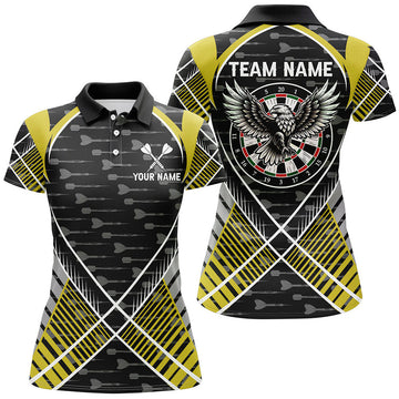 Custom Darts Eagle Arrow Pattern Best Darts Team Women's Polo Shirts S-5XL