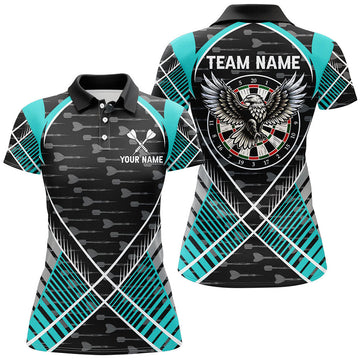 Custom Darts Eagle Arrow Pattern Polo For Darts Team Women's Polo Shirts S-5XL