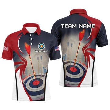Personalized 3D Archery Target Jersey Custom Men's Polo Shirt S-5XL