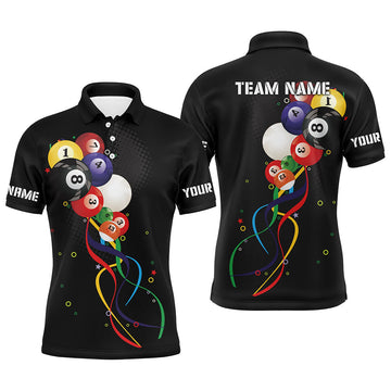 Personalized Funny Billiard Bubbles 3D Shirt Size S-5XL Men's Polo Shirt