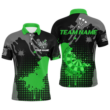 Personalized Grunge Paint Darts Design Men's Polo Shirt S-5XL