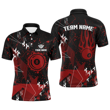 Personalized Billiard Shirt Custom Jersey for Pool Player Men's Polo Shirt S-5XL