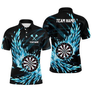 Personalized Blue Frozen Darts Polo Shirt Men's Polo Shirt S-5XL