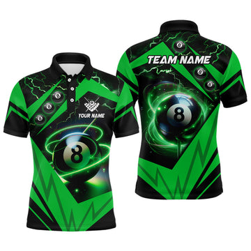 Personalized 3D 8 Ball Pool Smoke Canada Flag Billiard Men's Polo Shirt S-5XL