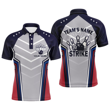 Strike Custom Bowling Shirt Vintage Team Jersey S-5XL Men's Polo Shirt