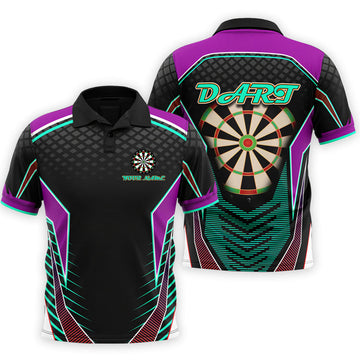Custom 3D All Over Print Dart Uniform Team Shirt Men's Polo Shirt S-5XL