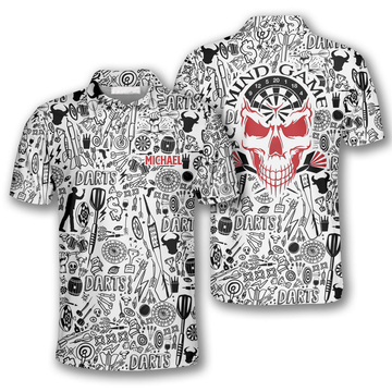 Personalized Doodle Pattern Custom Polo for Men Women Men's Polo Shirt S-5XL