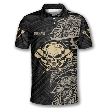 Custom Print Tribal Athlete Darts Shirt Gift for Lovers Men's Polo Shirt S-5XL