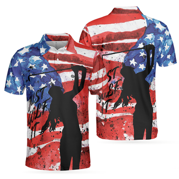 American Golfer Just Golf Sleeve Polo for Men and Women Men's Polo Shirt S-5XL