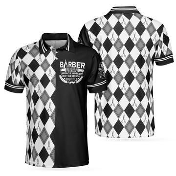 Best Barber Shirt Harlequin Pattern Men's Polo Shirt S-5XL