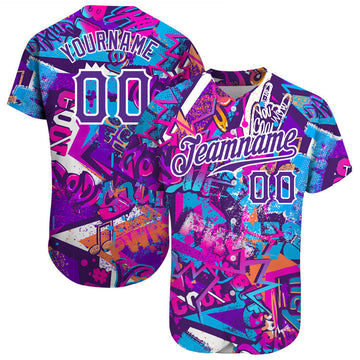 Custom Graffiti Baseball Jersey k1 S-5XL