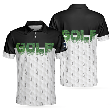 Funny Golfer Seamless Pattern Golf Best Gift For Golfers Men's Polo Shirt