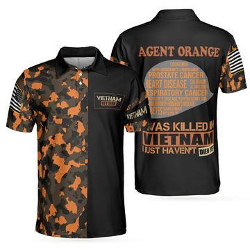 The War Is Over But The Battle Agent Orange Dioxin Golf Men's Polo Shirt S-5XL