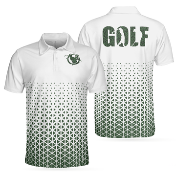 Golf Texture Aluminium Short Sleeve Geometric Best Gift Men's Polo Shirt S-5XL
