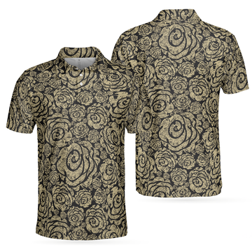 Cool Roses Graphic Shirt Best Gift for Men Flower Lovers Golf Men's Polo Shirt S-5XL
