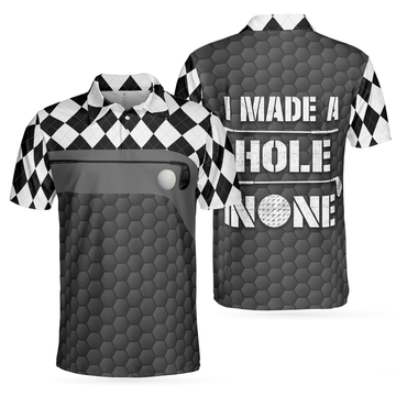 Golf Lovers Gift I Made A Bogey On Every Hole Argyle Men's Polo Shirt S-5XL