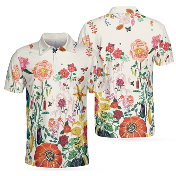 Tropical Floral Print Summer Shirt Perfect Gift for Men Men's Polo Shirt S-5XL