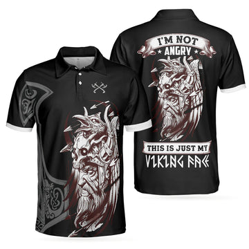 Cool Black Viking Men's Polo Shirt Stylish and Comfortable for Everyday Wear