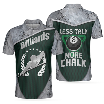 Cool Billiards Steel Pattern Shirt Birthday Gift for Men Men's Polo Shirt S-5XL