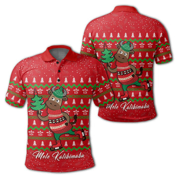 Christmas Hawaiian Turtle Polo Shirt Red Felix Style Men's Polo Shirt S-5XL