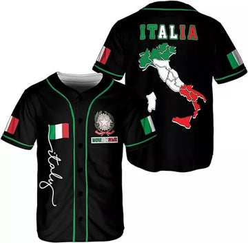 Custom Italia Baseball Jersey Italian Pride Baseball Jersey S-5XL