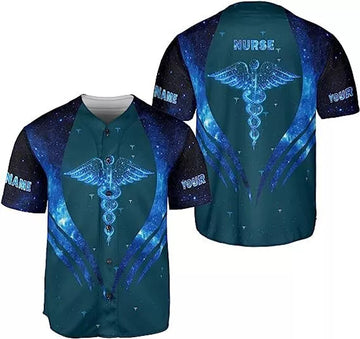 Custom Nurse Baseball Jersey Shirt Graduation Gifts Baseball Jersey S-5XL