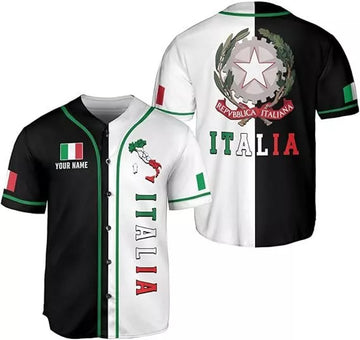 Custom Italia Baseball Jersey for Men Baseball Jersey S-5XL