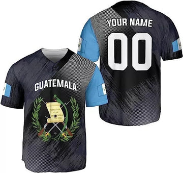 Custom Guatemala Baseball Jersey for Men Women S-5XL