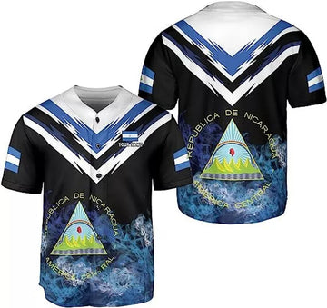 Custom Personalized Nicaragua Baseball Jersey Shirt Baseball Jersey S-5XL